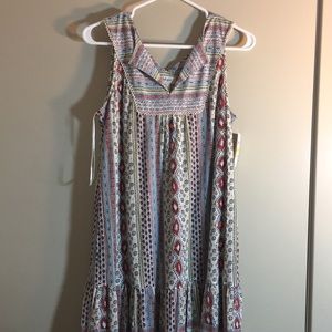 Style & Co Sleeveless Printed Shift Dress NWT